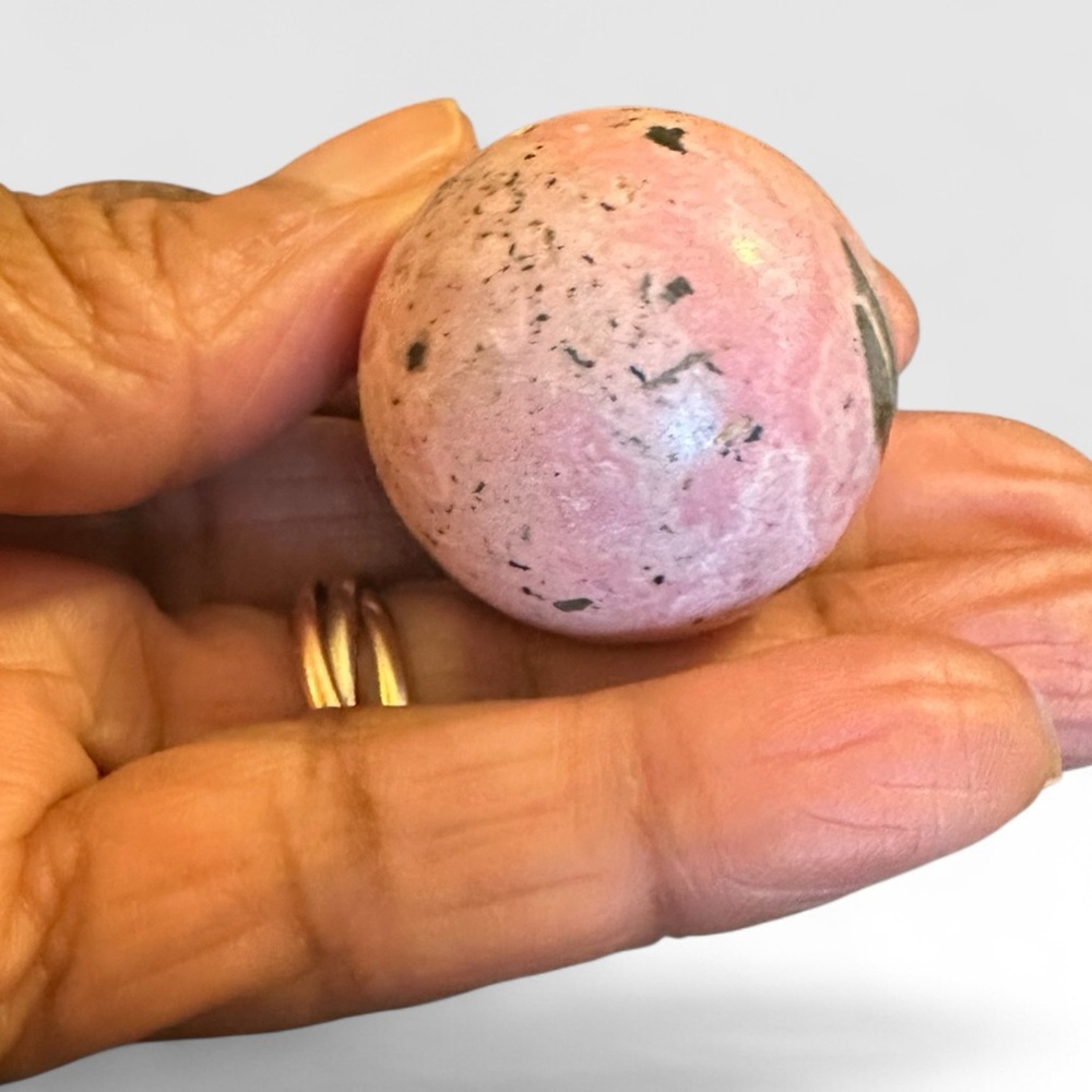 Peruvian Rhodonite Sphere - Picture 3 of 6